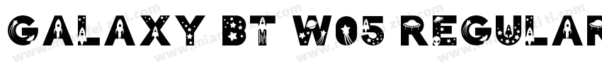 Galaxy BT W05 Regular字体转换
